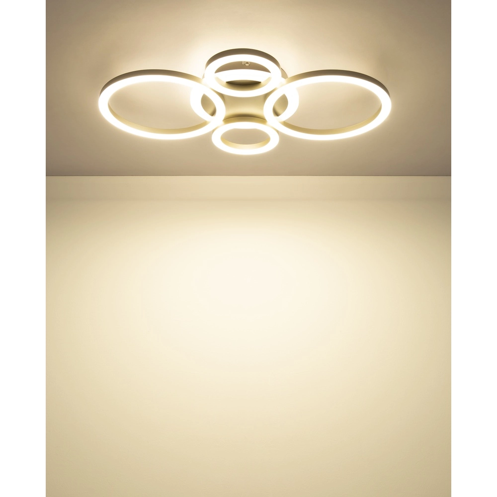 Lampe de plafond à design Loretta Café brun Globo 9007371590025