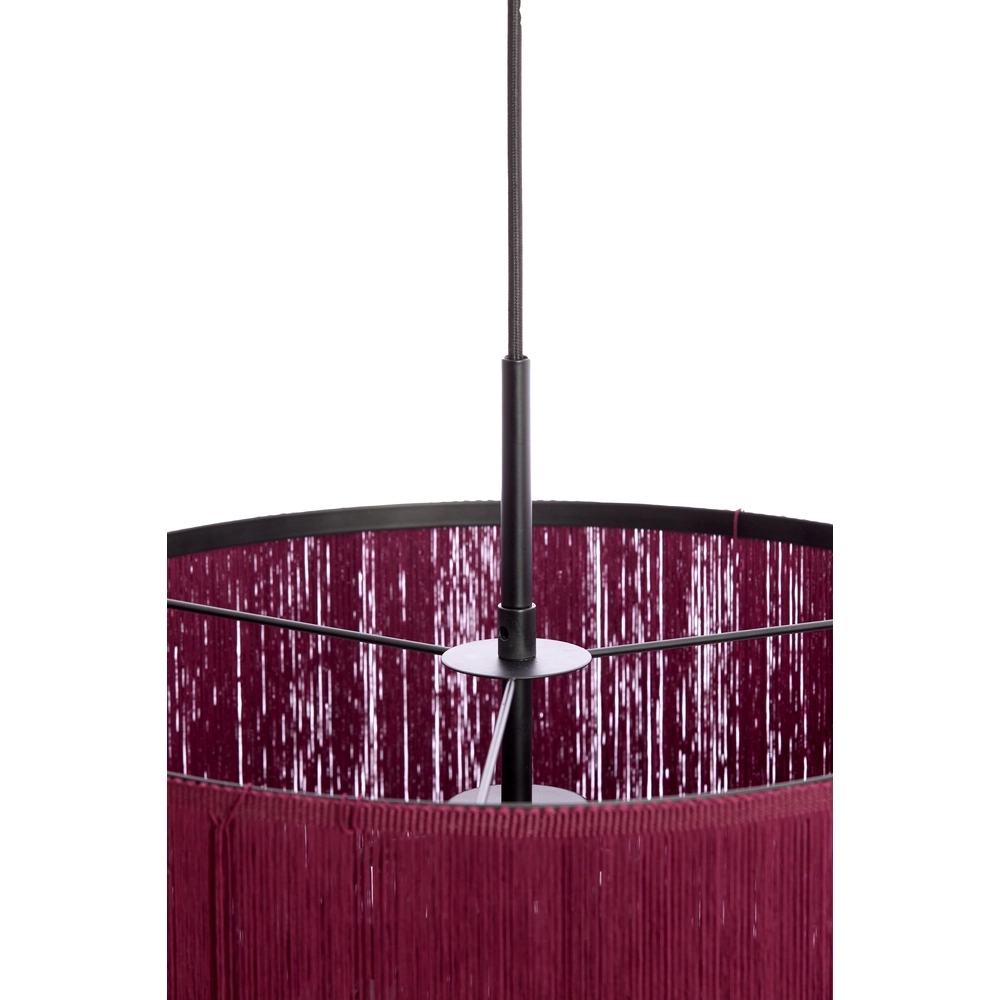 Lampe pendante à corde Malaika Ø 45cm - violet foncé Light & Living 8717807834036