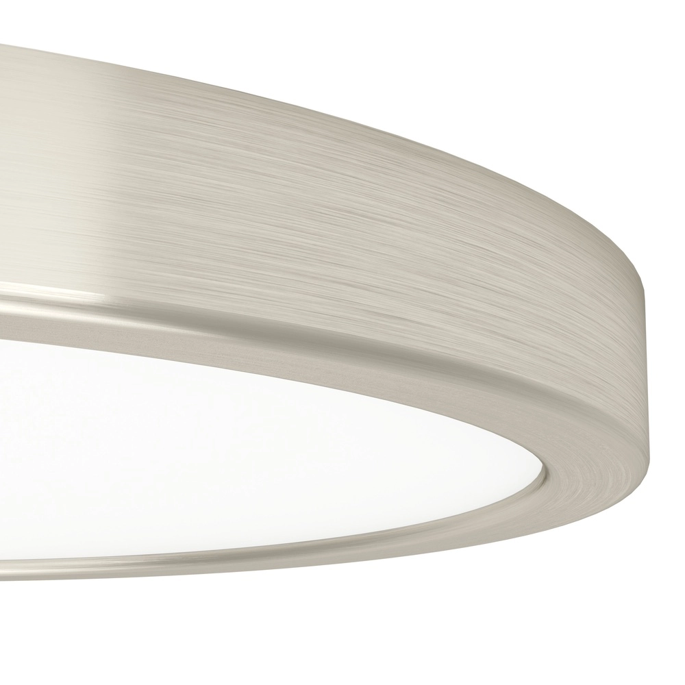 Lumière de plafond IP44 Fueva 6-Z rond - acier inoxydable - Ø 27,8 cm Eglo 9008606330614