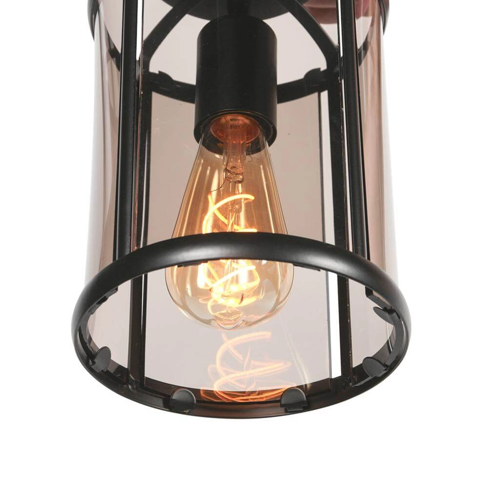 Plafonnier classique Pimpernel noir Steinhauer 8712746174212