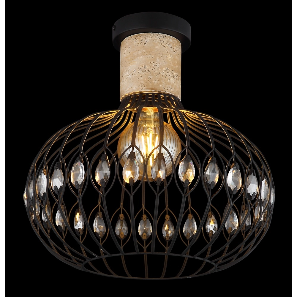 Lampe de plafond Dorthy Country Black Globo 9007371575060
