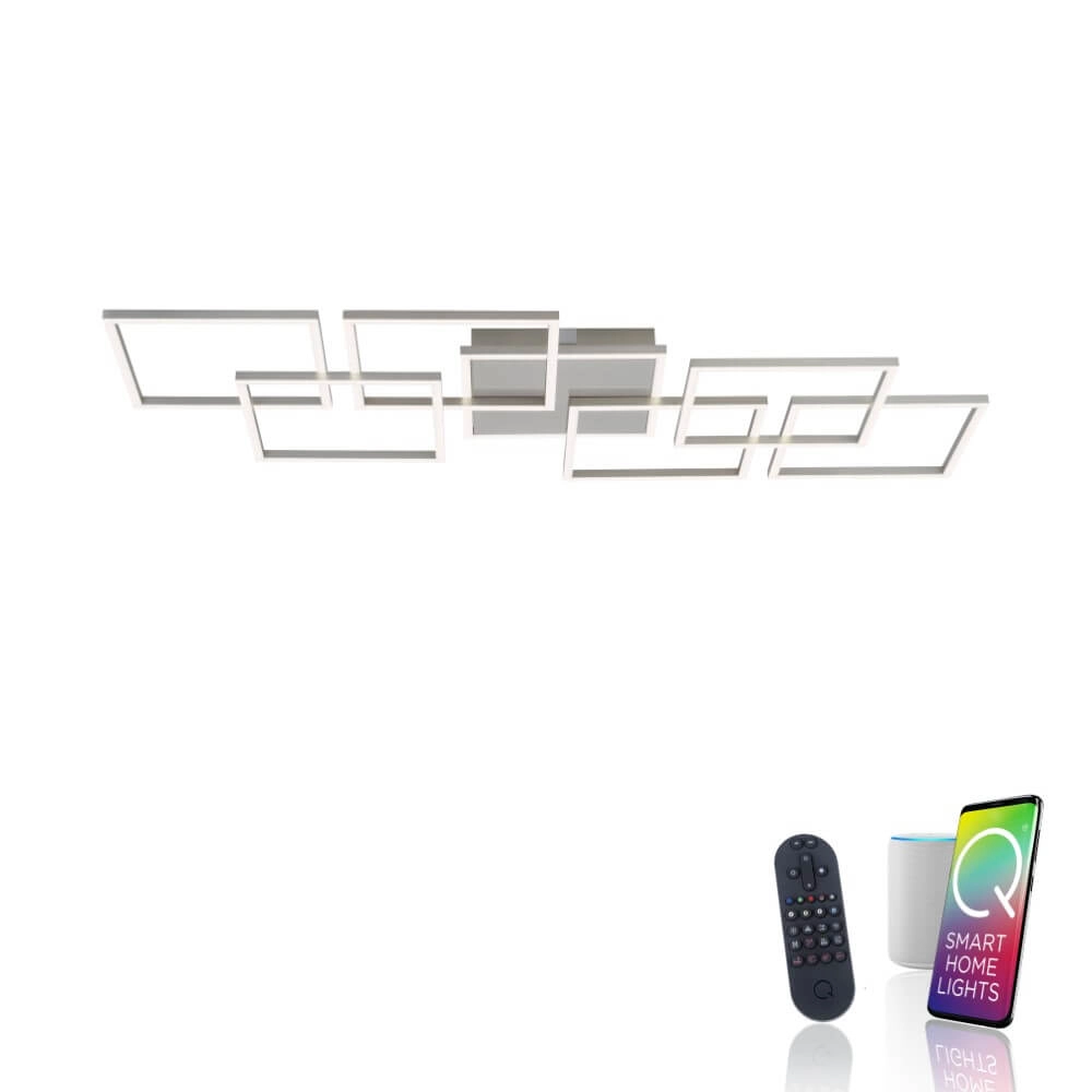Plafonnier moderne Q-Inigo rectangulaire Paul Neuhaus 4012248358092