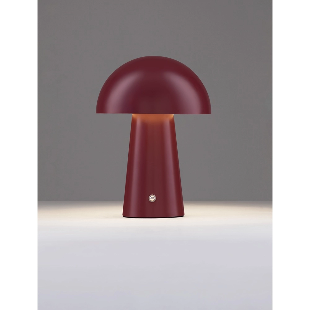 Lampe de table rechargeable Ande Rouge bordeaux Lampe de table rechargeable Ande Rouge bordeaux