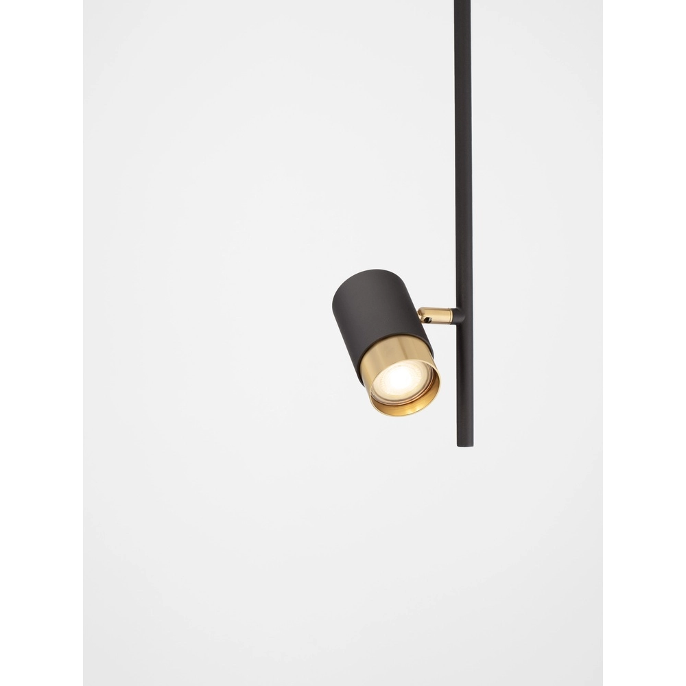 Plafonnier Pongo Single noir avec or Lyora 5212017441690