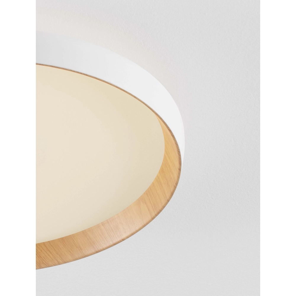 Plafonnier Vomos blanc Ø 40cm Lyora 5212017448750