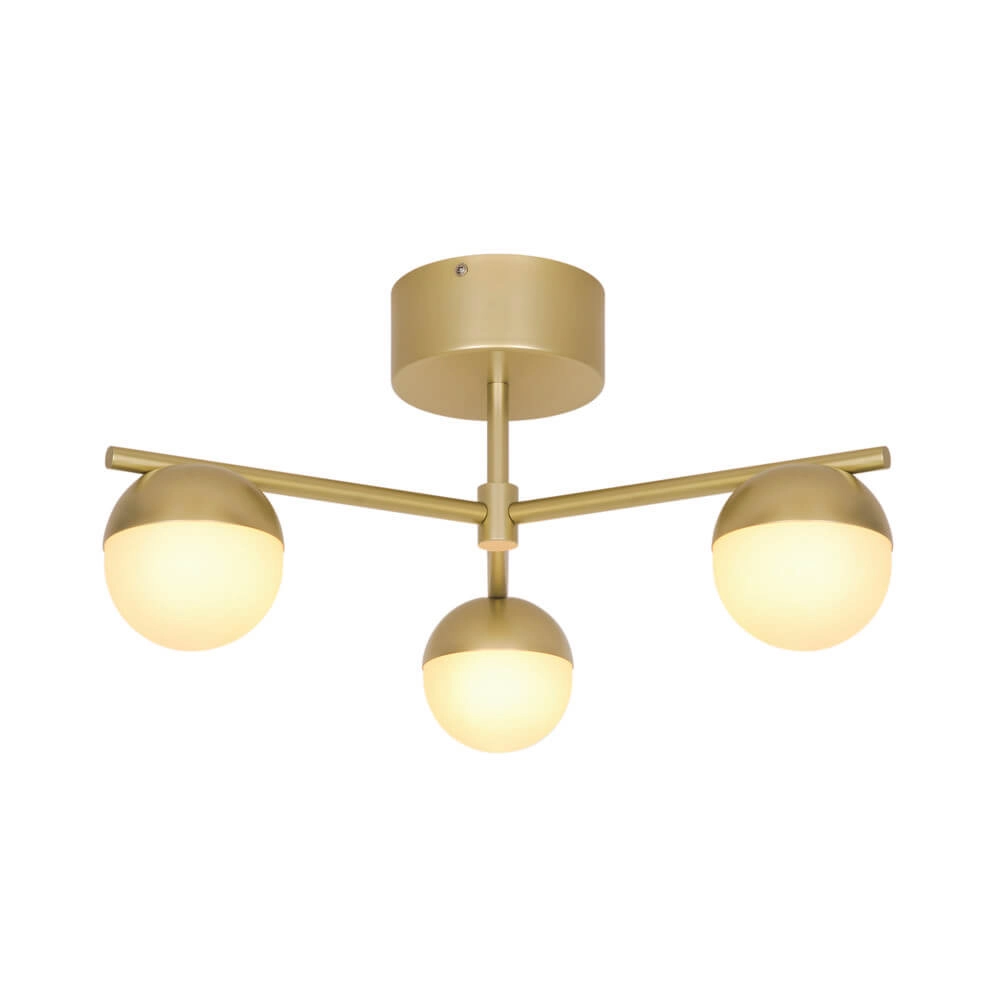 Plafonnier en laiton Contina Design 3 lumières Plafonnier en laiton Contina Design 3 lumières