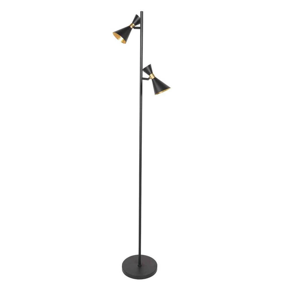Lampadaire design Preto noir avec or Steinhauer 8712746176315