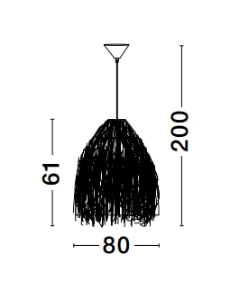 Suspension naturelle Hay Ø 80cm Lyora 5212017452863