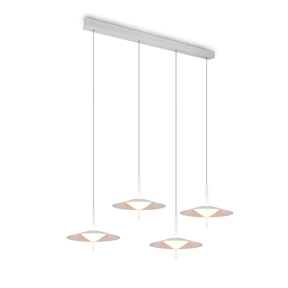 Lampe pendante de conception Amalo Blanc à 4 lumières