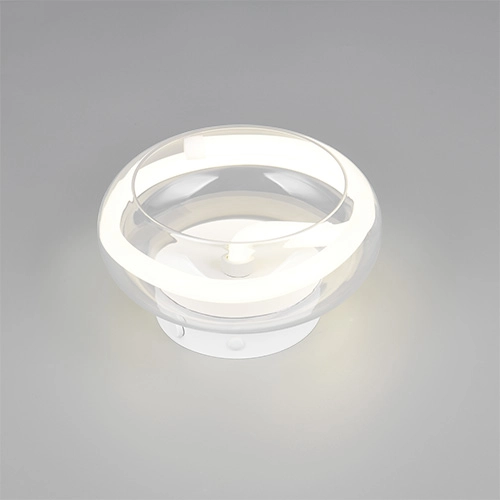 Lampe murale de conception Tarsia blanc Ø 21,5 cm Trio 4017807683301