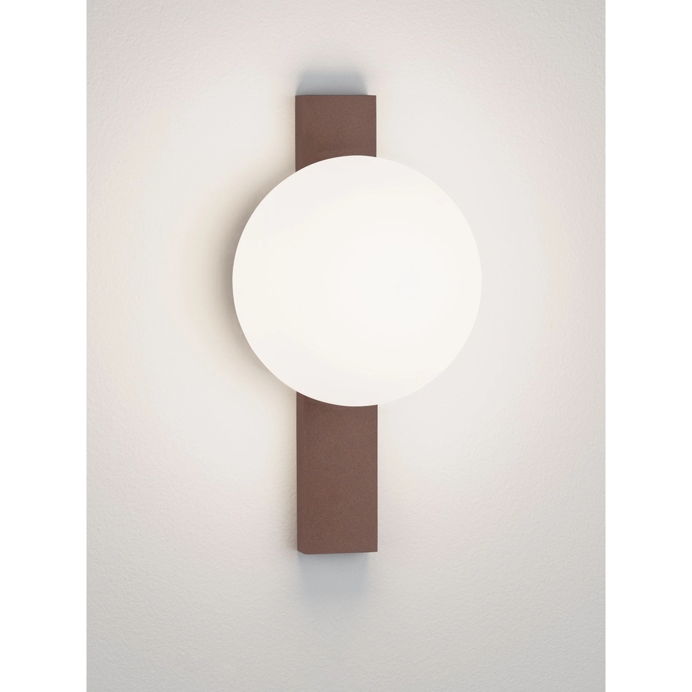 Lampe murale unique Remi Brun rouille avec une ampoule blanche Lyora 5212017494481