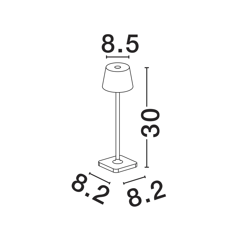 Lampe de table rechargeable Deck olive Lyora 5212017449252