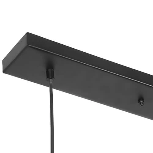 Lampe suspendue pour salle à manger Gila 3 lumières - noir Trio 4017807617573