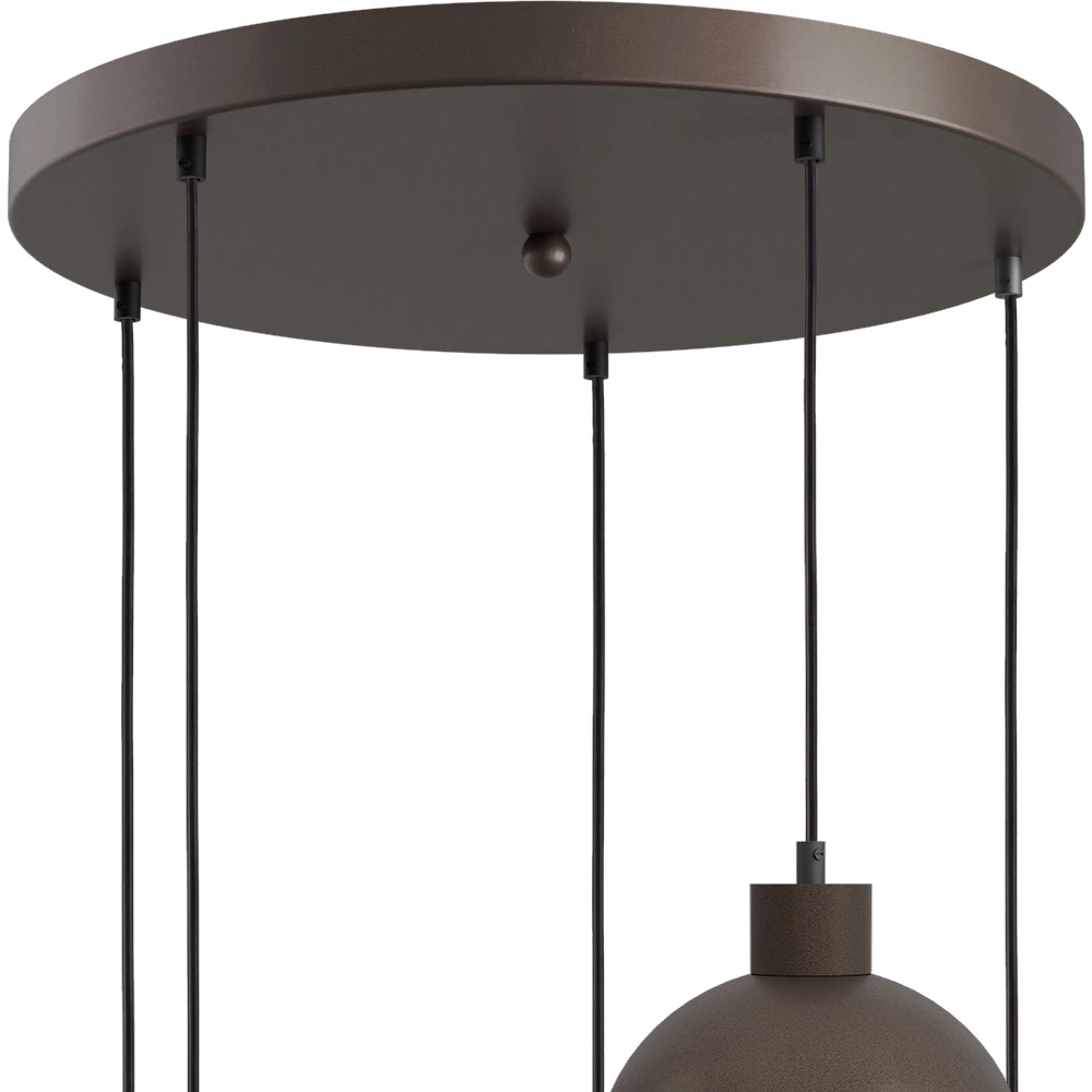 Lampe pendante de conception Opera 5 cacaos légers Ø 50cm Masterlight 8718121424255