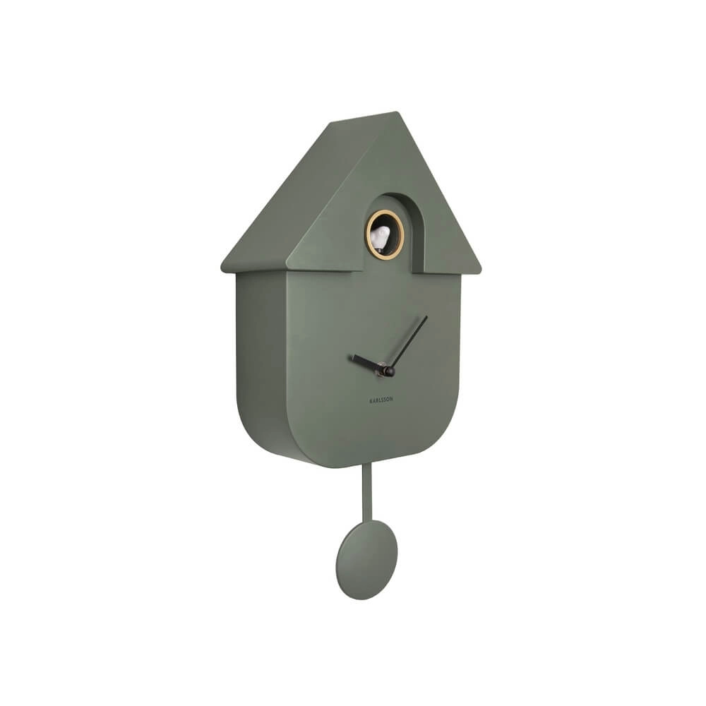 Horloge murale moderne Cuckoo vert Karlsson 8714302687167