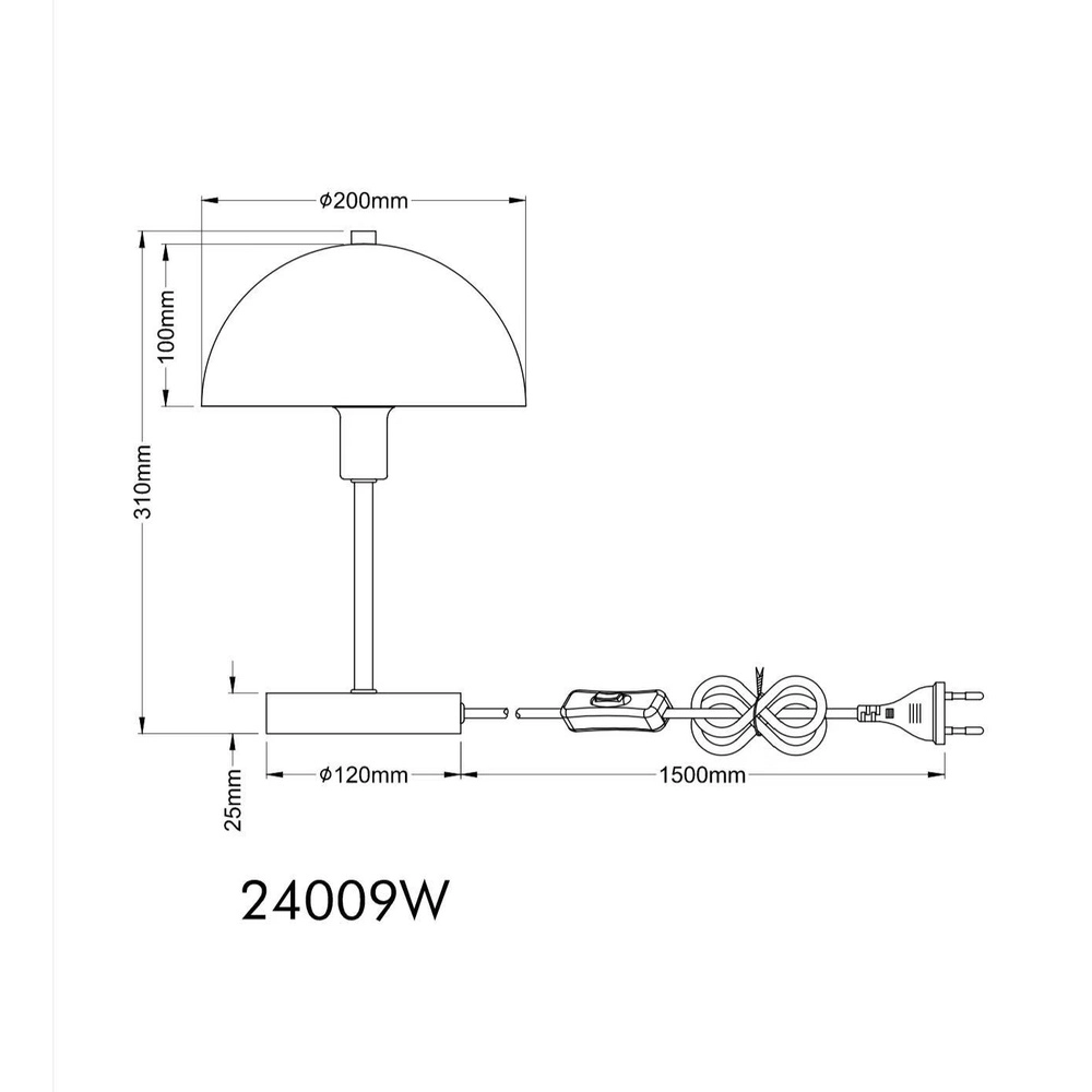 Lampe de table Atoma I Blanc Globo 9007371549993