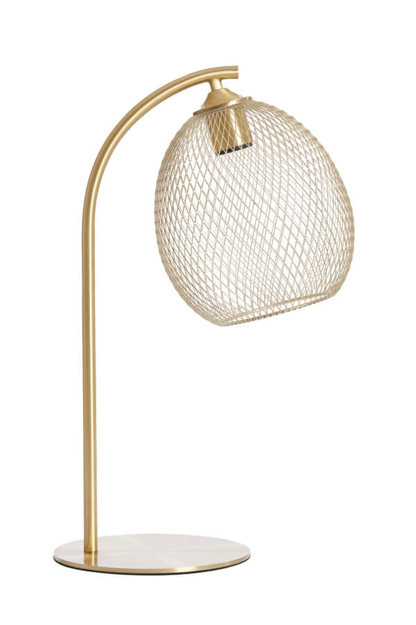 Lampe de table dorée Moroc Ø 20cm Light & Living 8717807686420