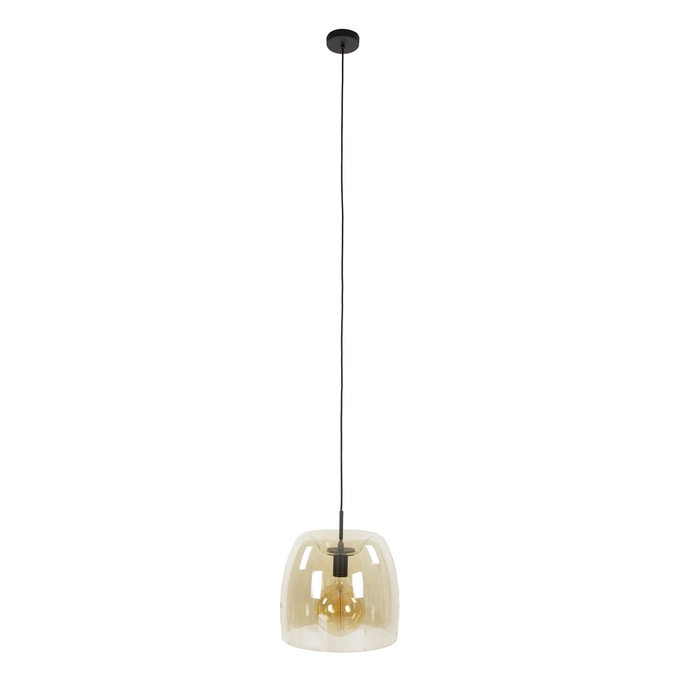 Lampe suspendue en verre Drift Ø 35cm - verre ambré Lyora 8716803512689