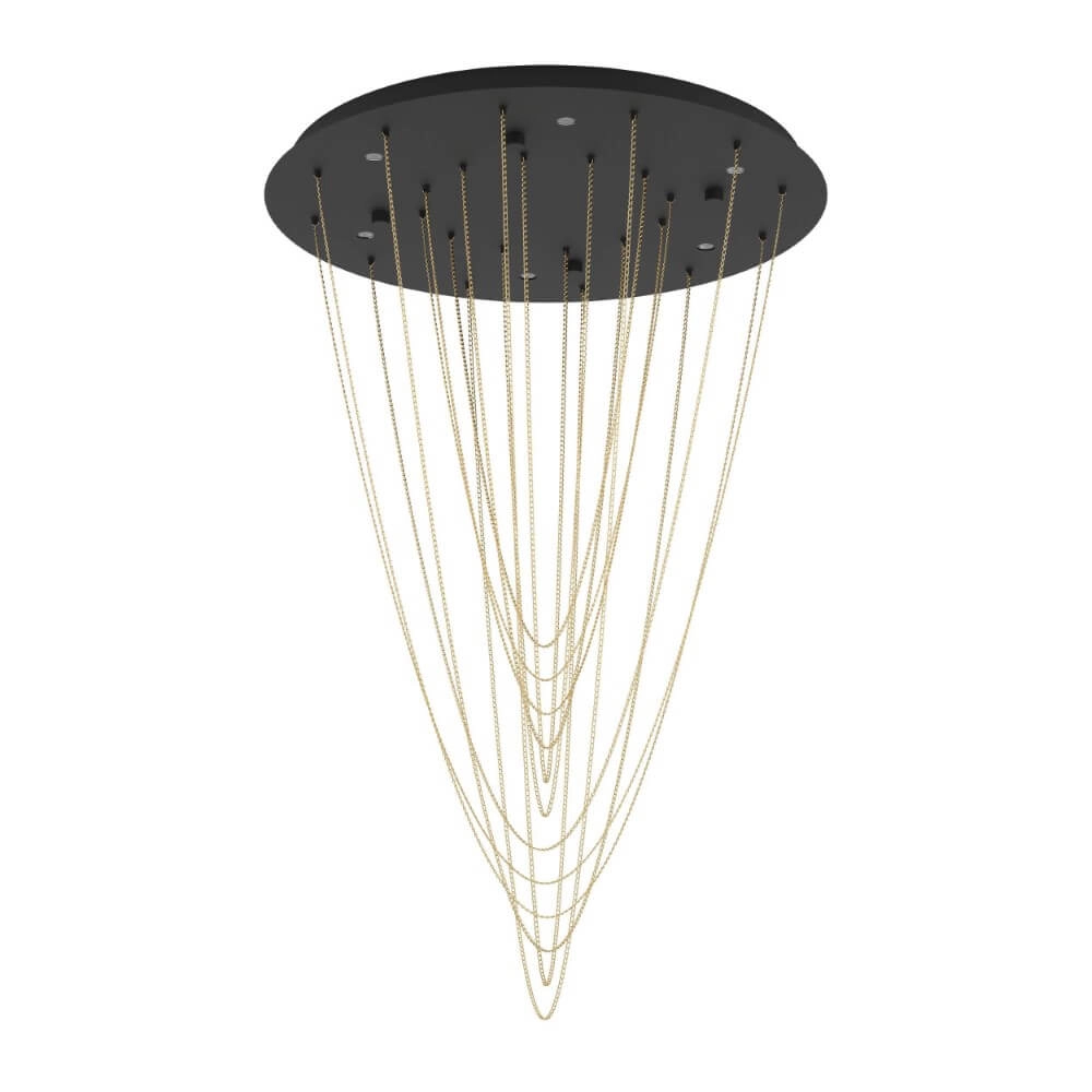 Lampe suspendue Trepuco avec chaînes 87,5cm