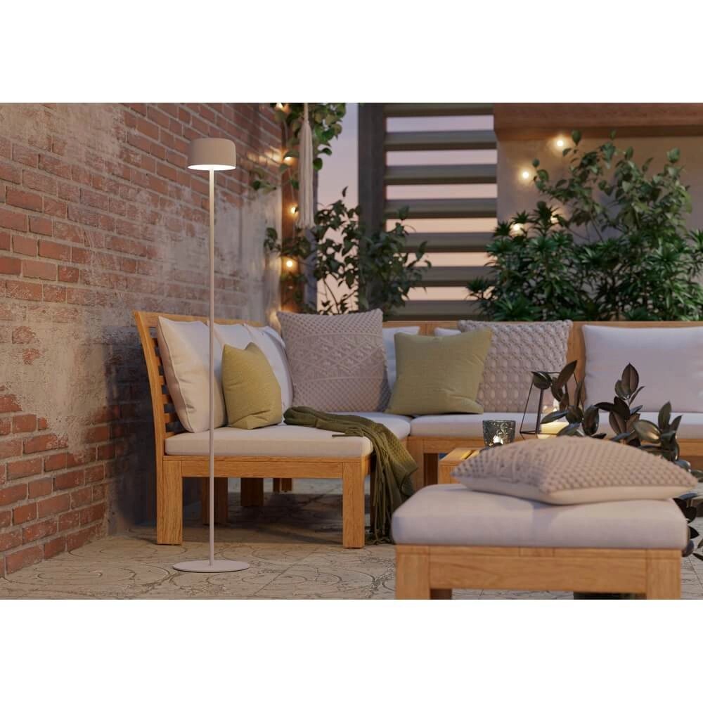 Lampe de patio élégante Roccanova Solaire Blanc avec USB Eglo 9008606355082