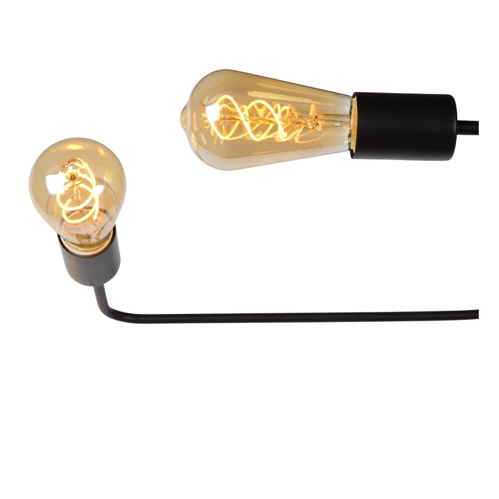 Lampe de plafond Lester Noir à 6 lumières Lucide 5411212210890