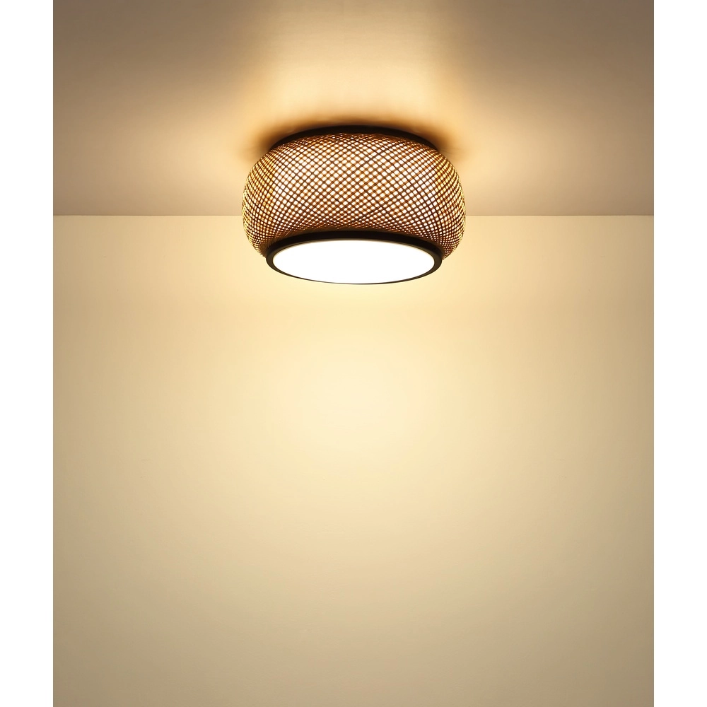 Lampe de plafond Bambora avec du bambou Ø 38 cm Globo 9007371575794