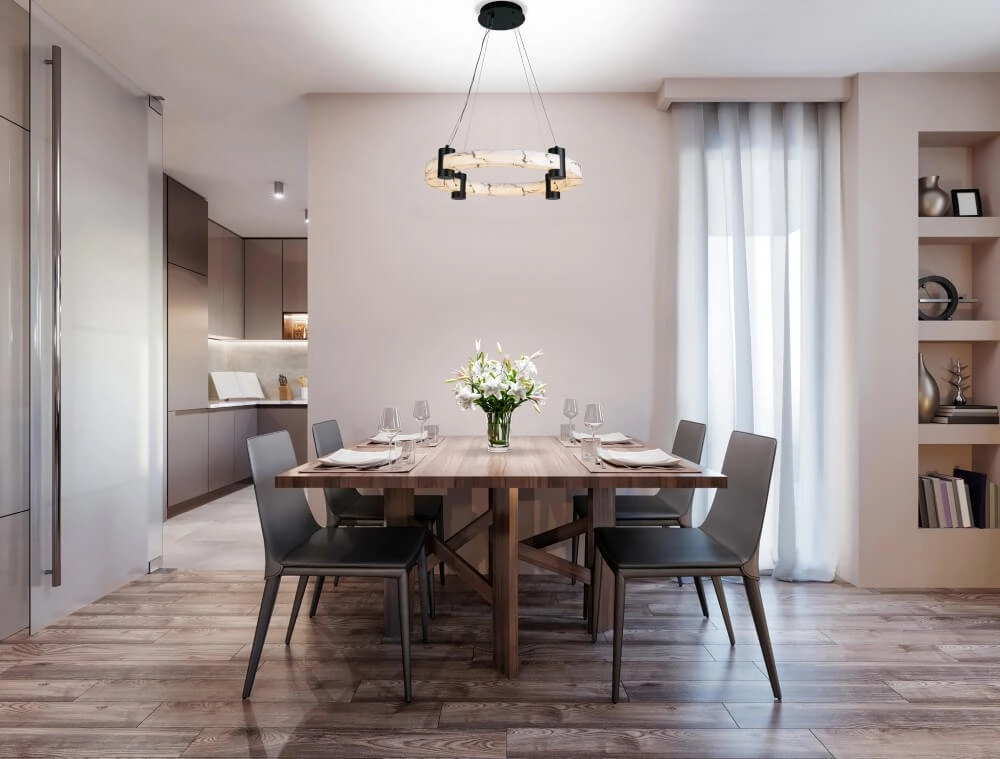 Suspension design Moonbeam noir Searchlight 5053423273761