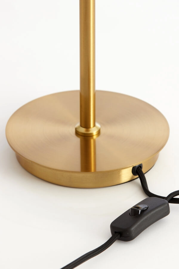 Lampe de table design Medina Or avec verre ambré Light & Living 8717807696931