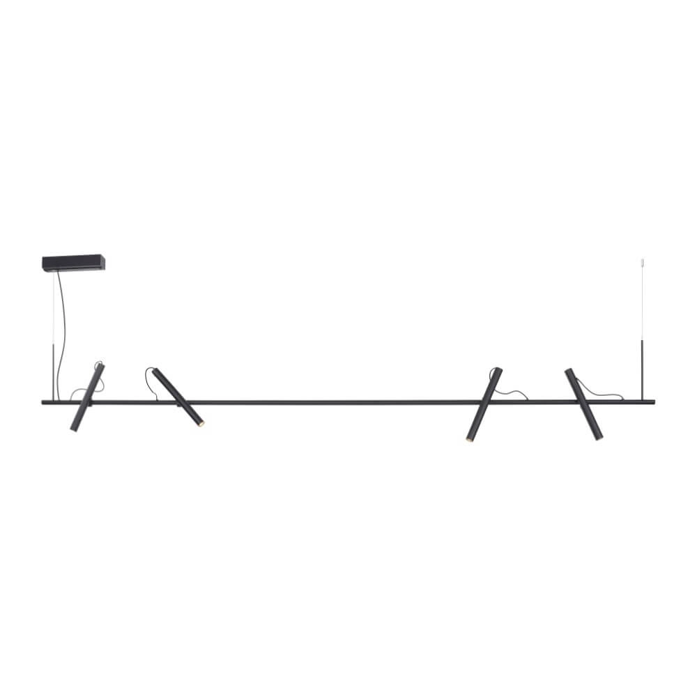 Lampe suspendue design Pure Tutua noir Paul Neuhaus 4012248365540