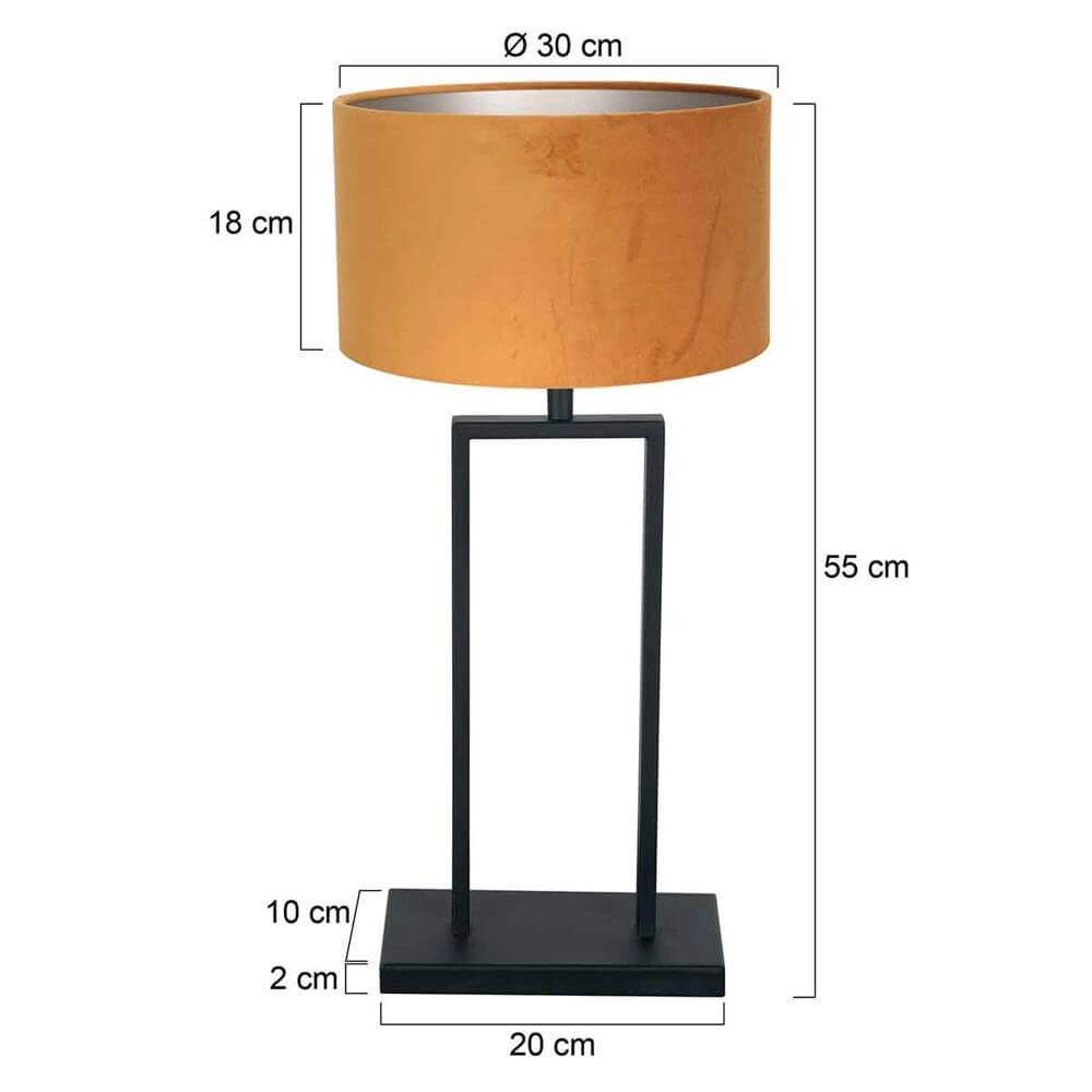 Lampe de table 55cm Stang avec capuche doré Steinhauer 8712746173963