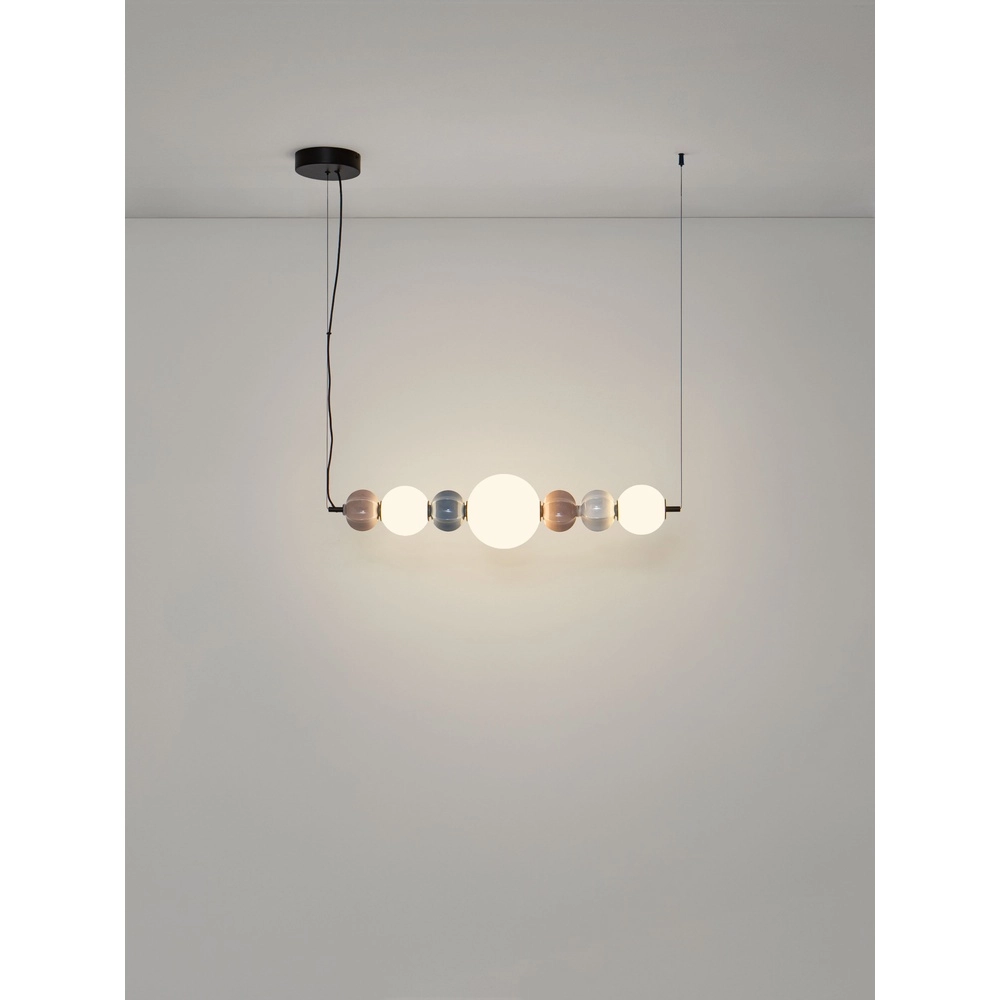 Lampe pendante unique Dazz Couleurs multiples horizontales Lyora 5212017495242