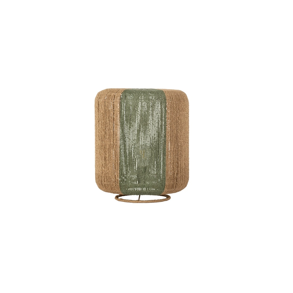 Lampe de table Dena Ø 33cm marron avec vert Lyora 5212017477392