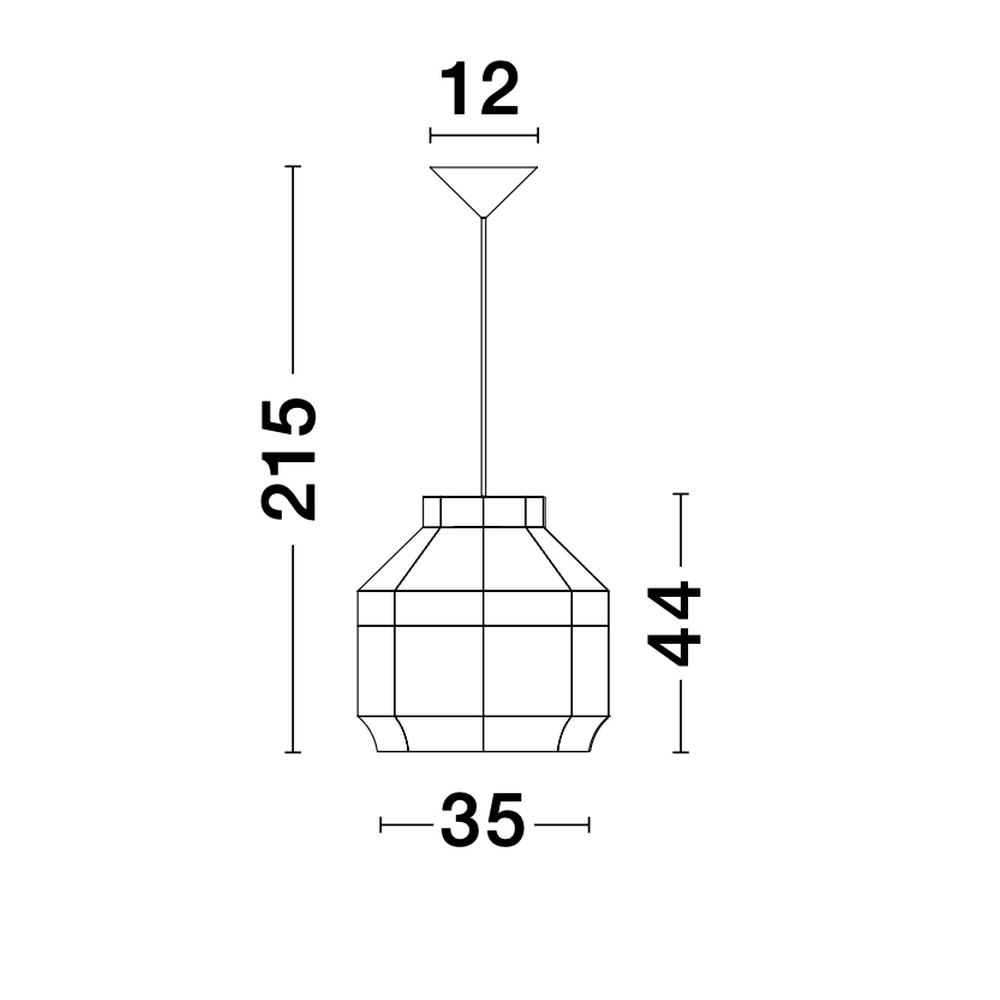 Suspension en rotin Mia Ø 35cm Lyora 5212017421326