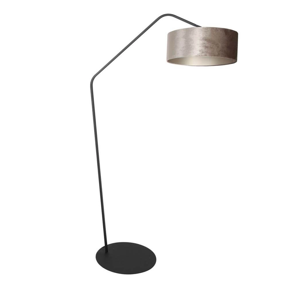 Lampadaire Zig-Zag noir avec abat-jour gris Ø 40cm Lampadaire Zig-Zag noir avec abat-jour gris Ø 40cm