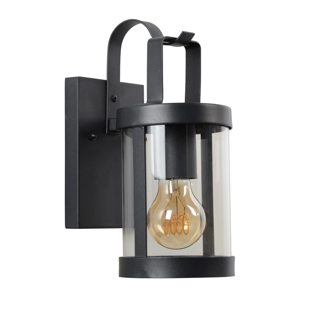 Lampe murale noire Lindelo IP23