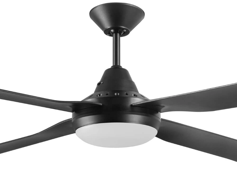 Ventilateur de plafond noir Moonah Ø 122 cm IP55 Beacon 9333509180883