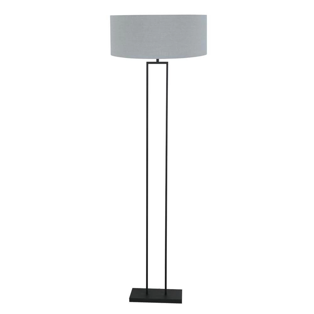 Lampadaire Stang Noir avec capuche bleu clair