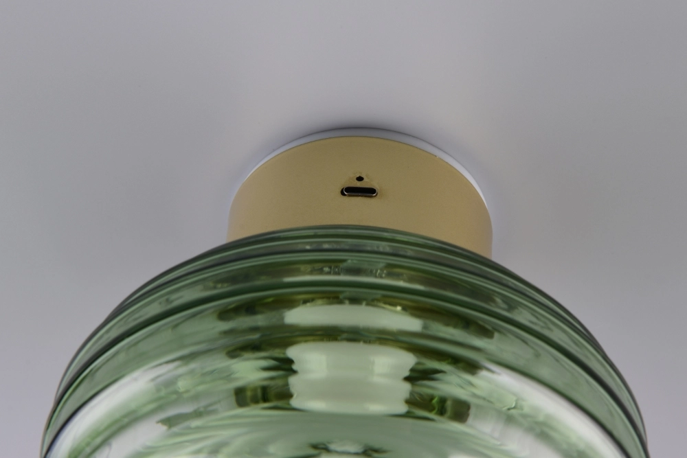 Applique murale Earl Verre vert rechargeable Trio 4017807643459