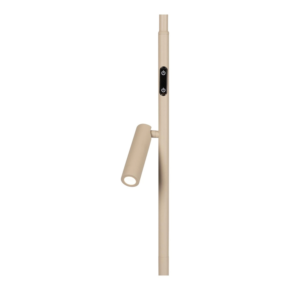 Lampadaire de conception Celeste brun sable Ø 28cm avec lumière de lecture Lucide 5411212032256