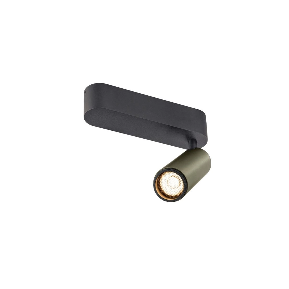 Spot monté en surface Grip! M bronze avec noir 2700K