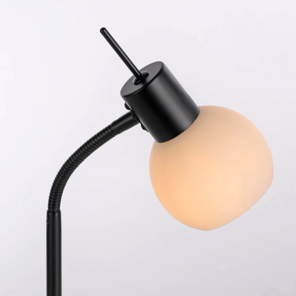 Lampe de table noire Loki 1 lumière Just Light 4043689000813