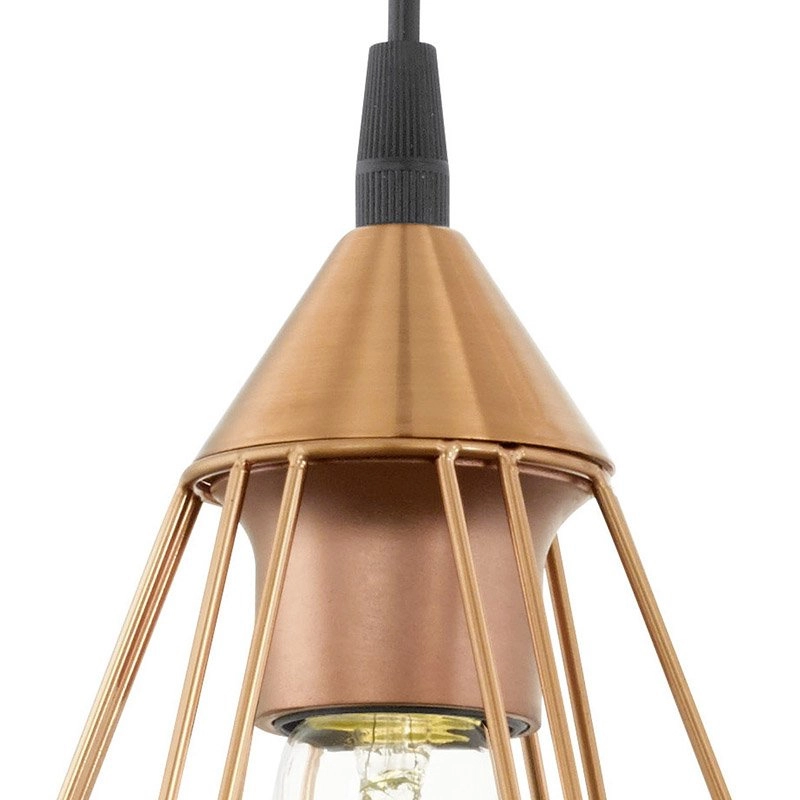 Lampe à suspension Tarbes 17 cm de cuivre Eglo 9002759941932
