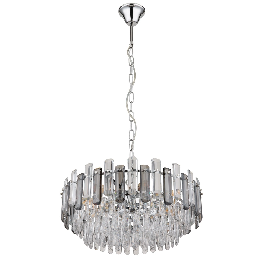 Chandelier Orgina Chrome avec cristal Globo 9007371487141