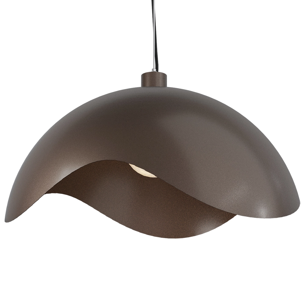 Lampe pendante de conception Volta Ø60cm - ondulé - cacao Masterlight 8718121395500