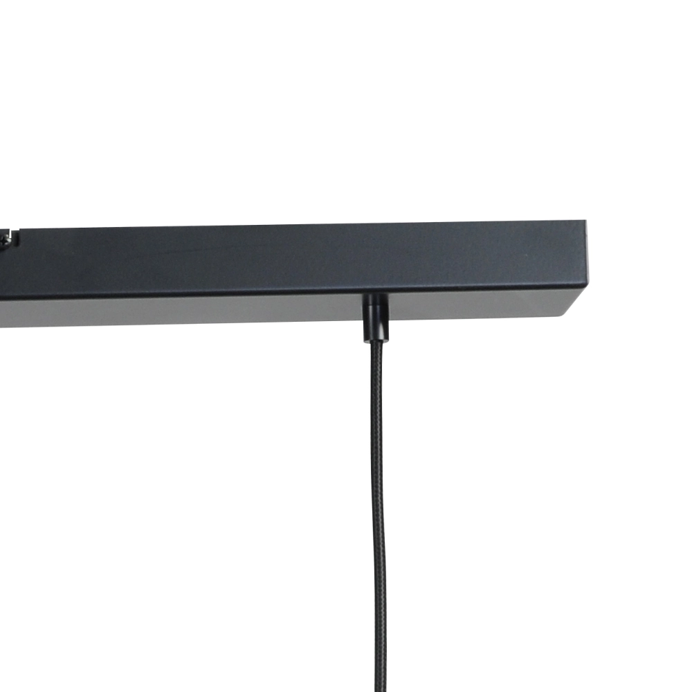 Lampe suspendue noire pour salle à manger Run Cylindre 4 lumières doré Masterlight 8718121204550