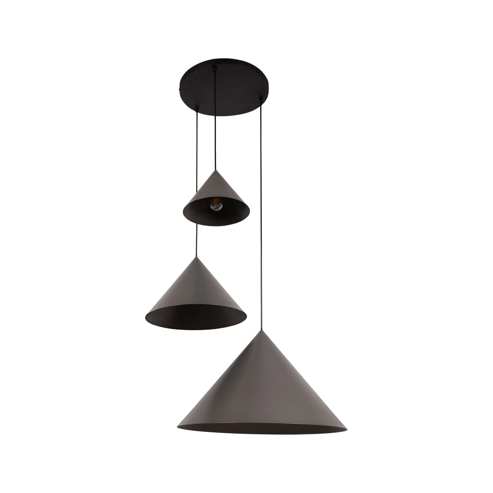 Lampe suspendue vide à 3 lumières Spitze gris Lucide Vibes 5411212212207
