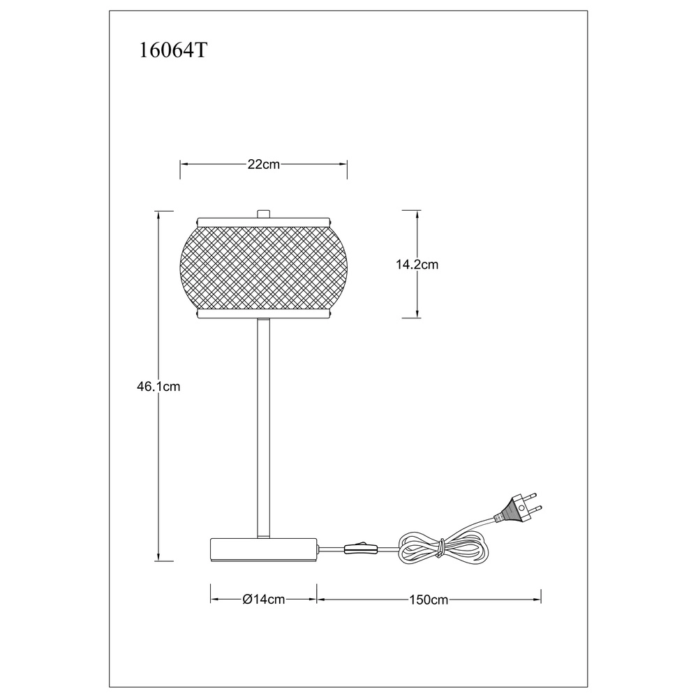 Lampe de table Bambora avec du bambou Globo 9007371572861
