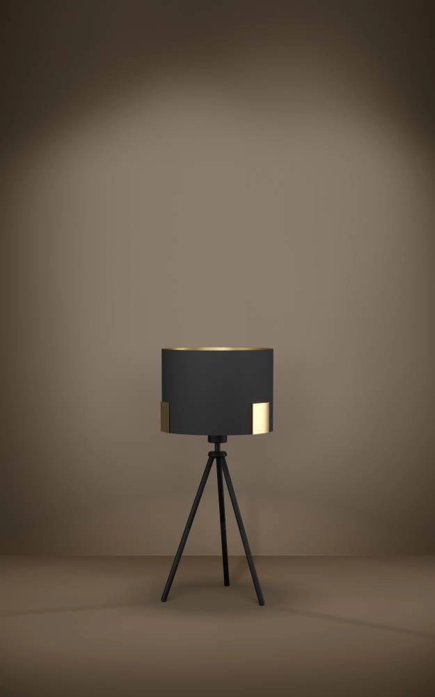 Lampe de table Tortola 1 Ø 26cm - noir avec or Stars of Light 9002759399658