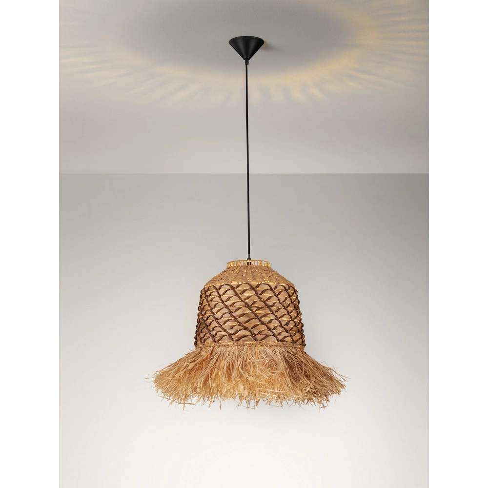 Lampe en paille Sorello Marron Lampe en paille Sorello Marron