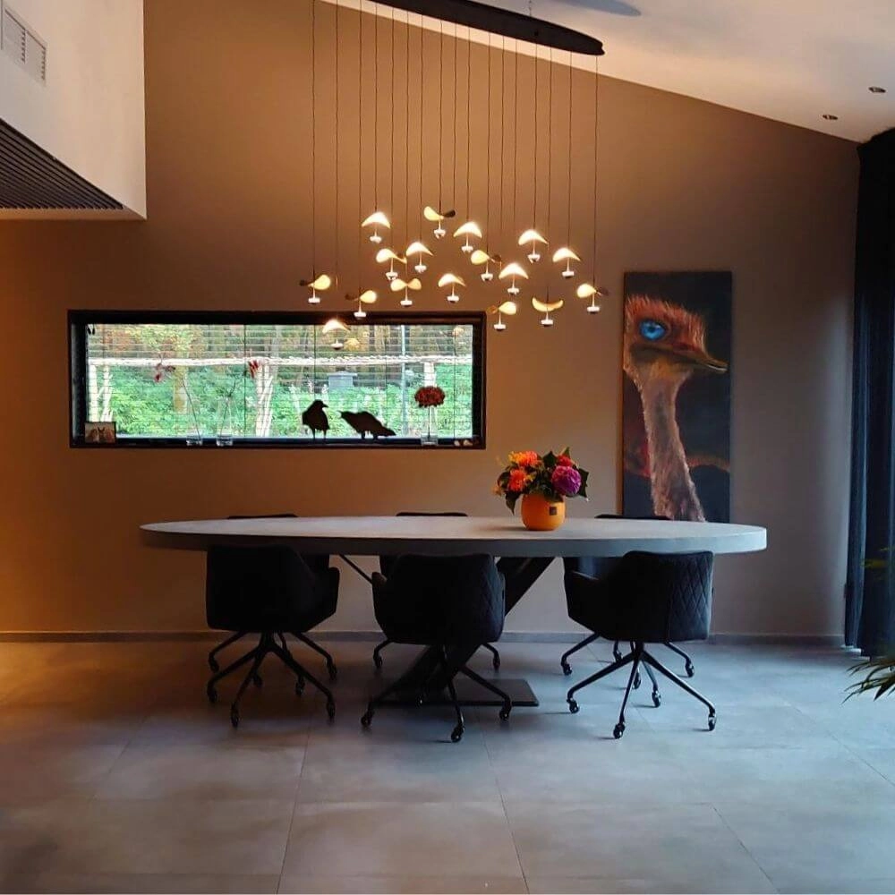 Lampe suspendue noire Dracera avec de l'or Stars of Light 9008606270576